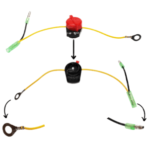 Chave Liga Desliga GX Todos Motores Gasolina 5Hp 7Hp 9Hp 11Hp 13Hp 15Hp