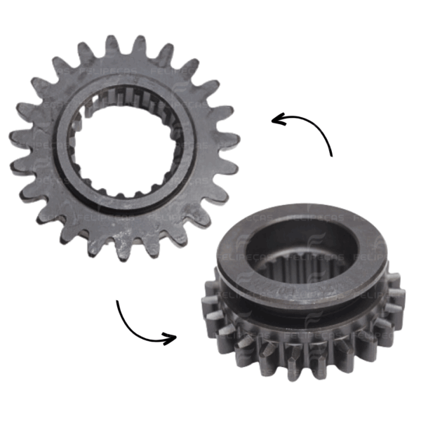Engrenagem Deslizante p/ Mudança Rotativa Yanmar TC8 TC10 TC11 TC12 TC14 TC14S