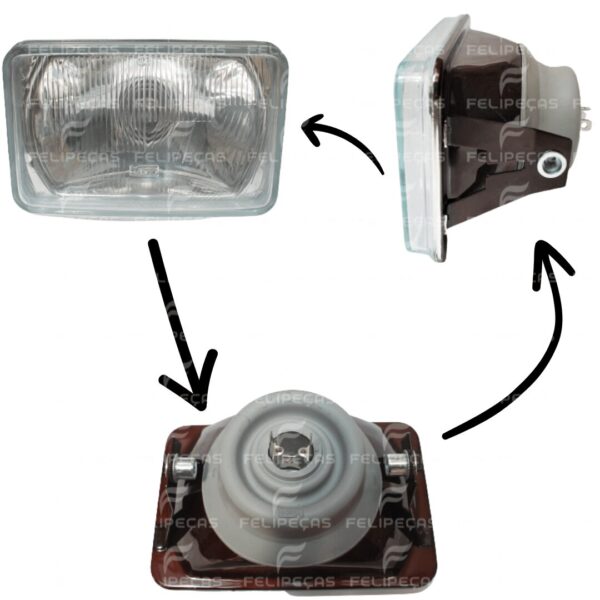 Farol Dianteiro Trator Yanmar 1030 1040 1050 1055