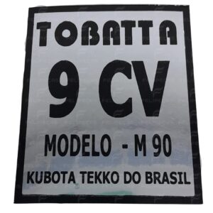 Adesivo Tobatta 9cv Modelo TR9 M90 Antigo