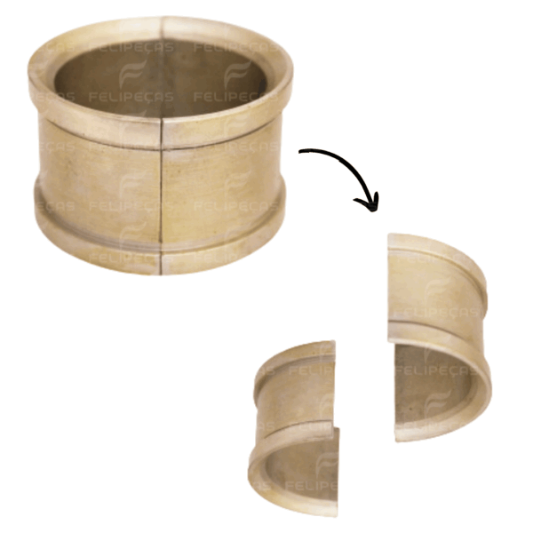 Bronzina de Biela Agrale M80 M85 M90 075 c/ Flange